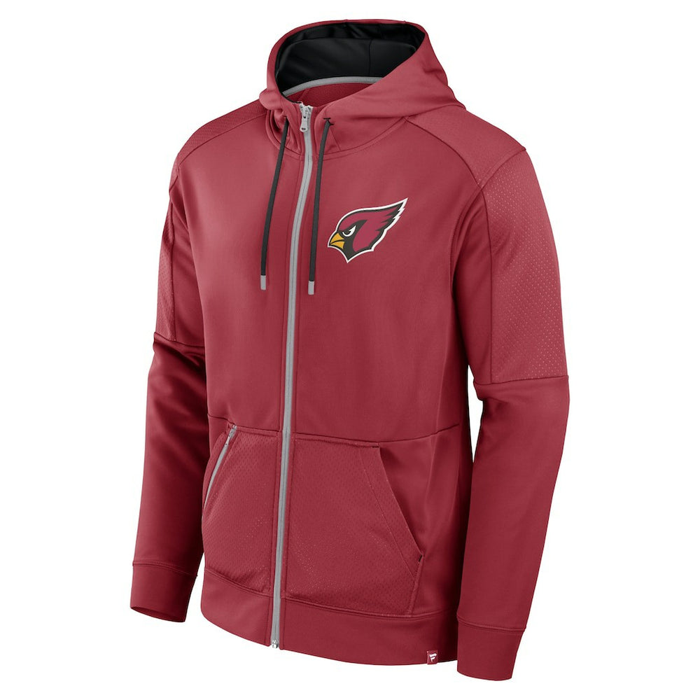 Arizona Cardinals Defender Full-Zip Hoodie Cardinal - Fanatics