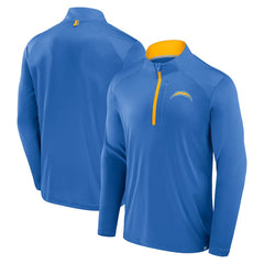 Los Angeles Chargers Defender Long Sleeve Quarter-Zip Jacket Powder Blue - Fanatics