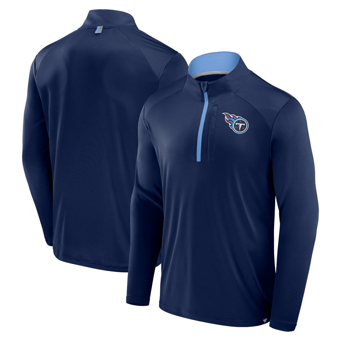Tennessee Titans Defender Long Sleeve Quarter-Zip Jacket Navy - Fanatics