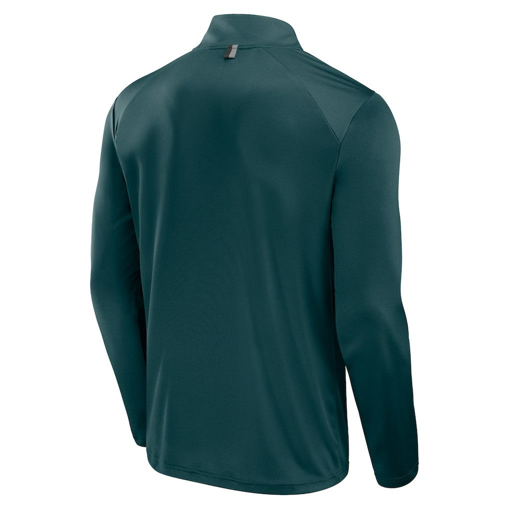 Philadelphia Eagles Defender Long Sleeve Quarter-Zip Jacket Midnight Green - Fanatics