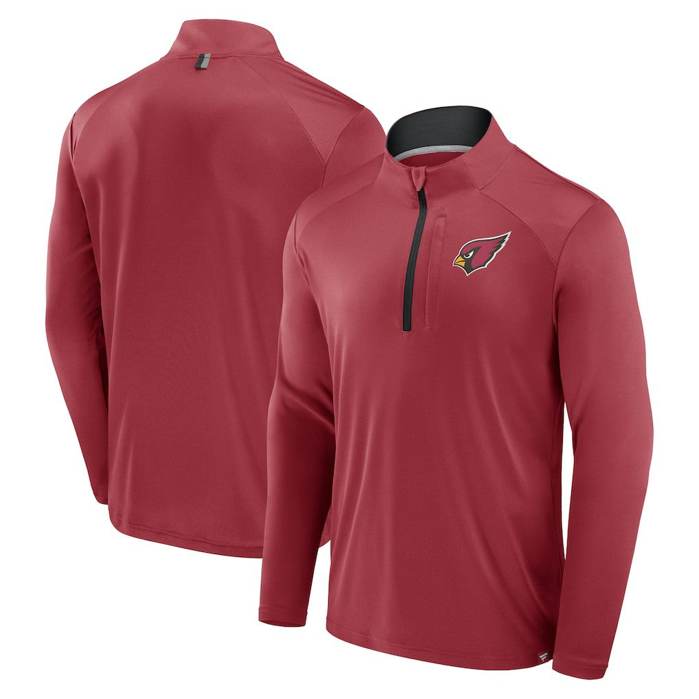Arizona Cardinals Defender Long Sleeve Quarter-Zip Jacket Cardinal - Fanatics