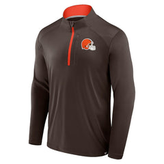 Cleveland Browns Defender Long Sleeve Quarter-Zip Jacket Brown - Fanatics
