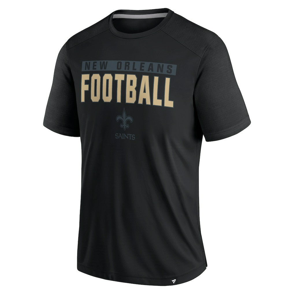 New Orleans Saints Defender Blackout T-Shirt Black - Fanatics