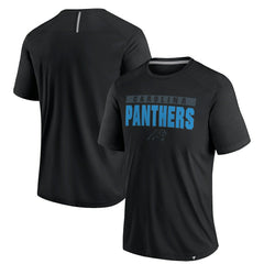 Carolina Panthers Defender Blackout T-Shirt Black - Fanatics
