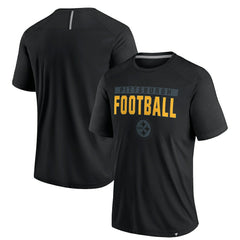 Pittsburgh Steelers Defender Blackout T-Shirt Black - Fanatics