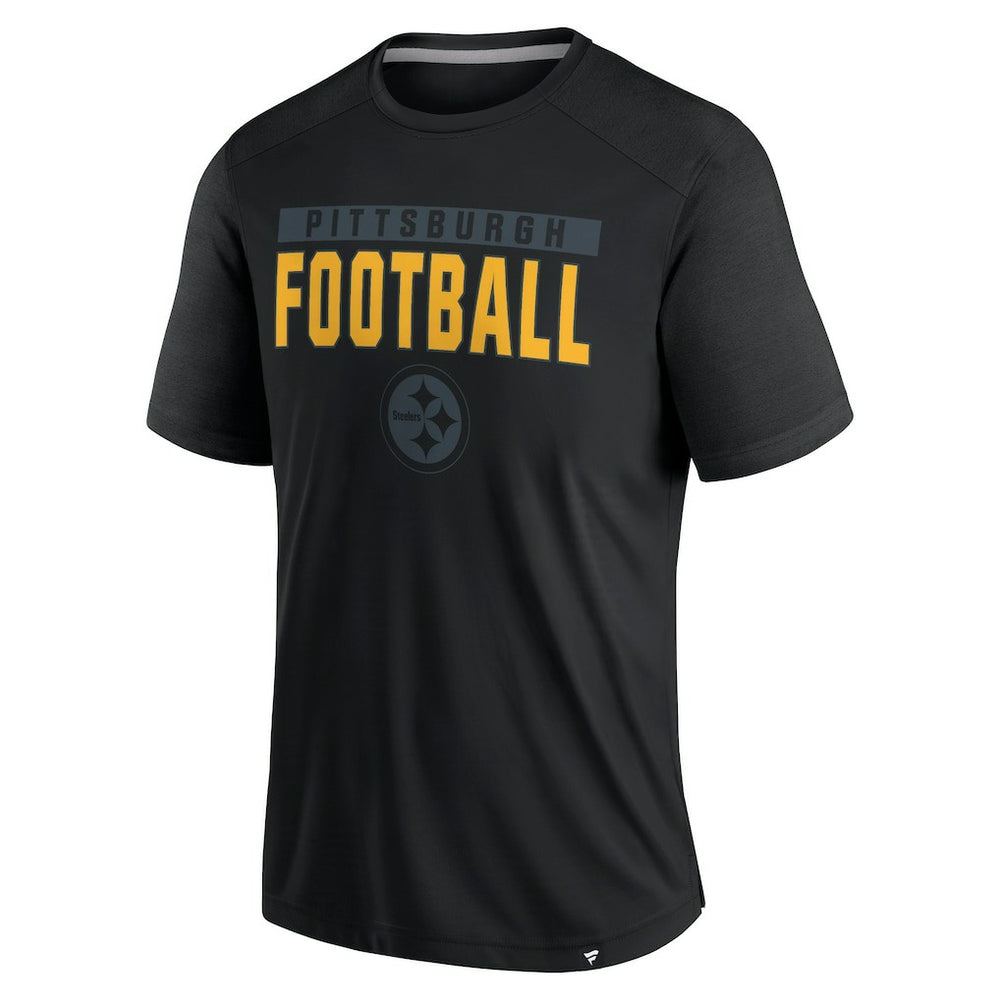 Pittsburgh Steelers Defender Blackout T-Shirt Black - Fanatics