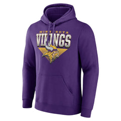 Minnesota Vikings Geometric Chrome Pullover Hoodie Purple - Fanatics