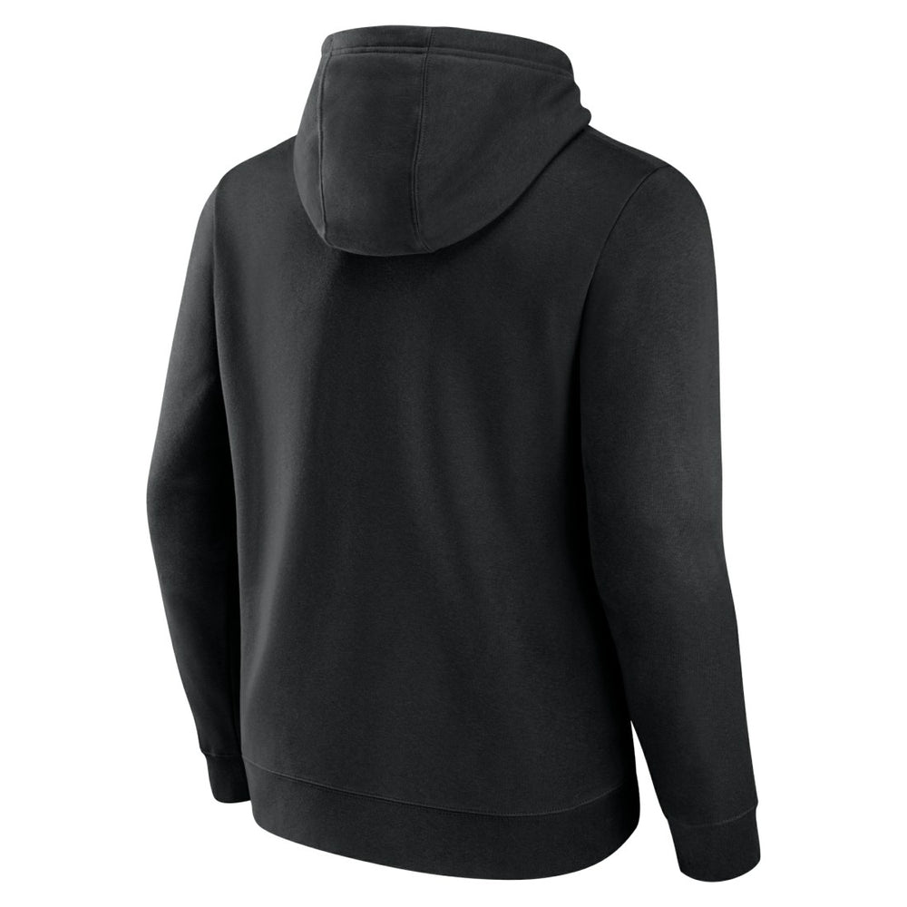 New Orleans Saints Geometric Chrome Pullover Hoodie Black - Fanatics