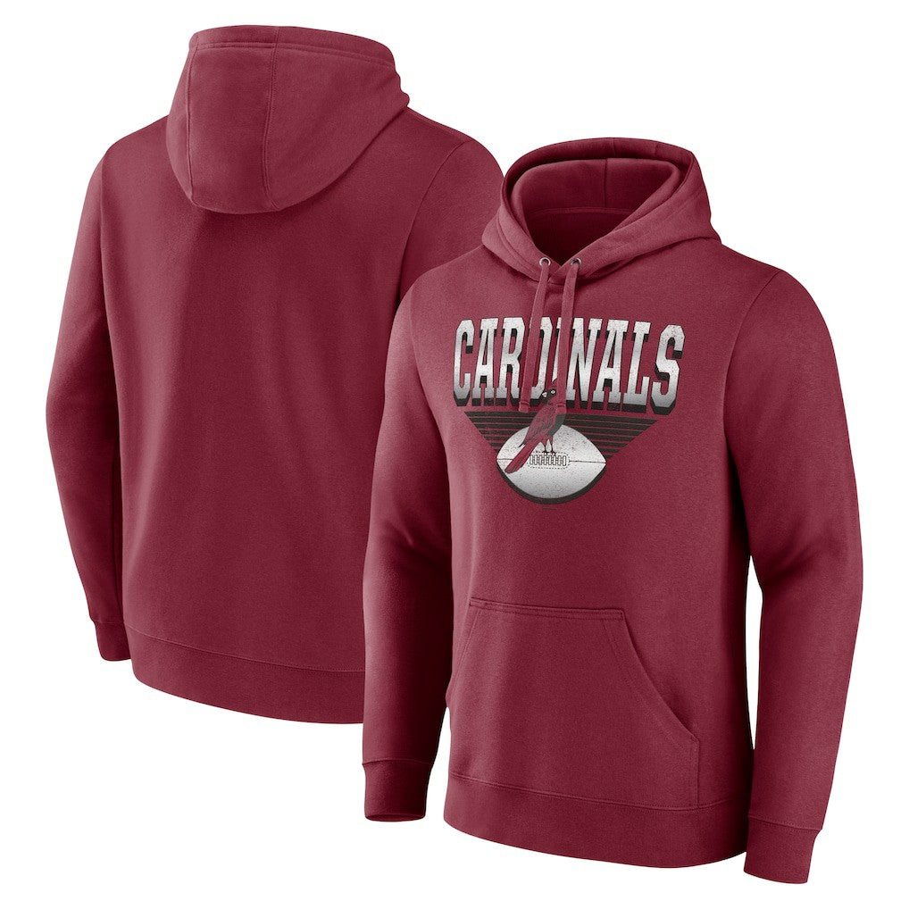 Arizona Cardinals Geometric Chrome Pullover Hoodie Cardinal - Fanatics