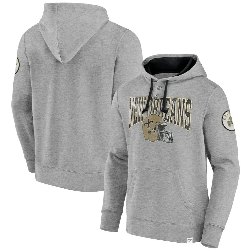 New Orleans Saints Label Maker Pullover Hoodie Black - Fanatics
