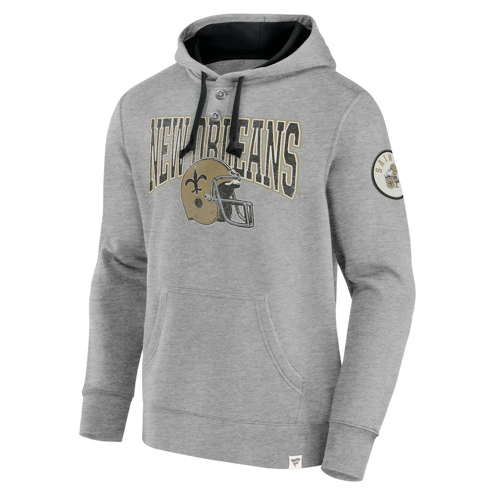 New Orleans Saints Label Maker Pullover Hoodie Black - Fanatics
