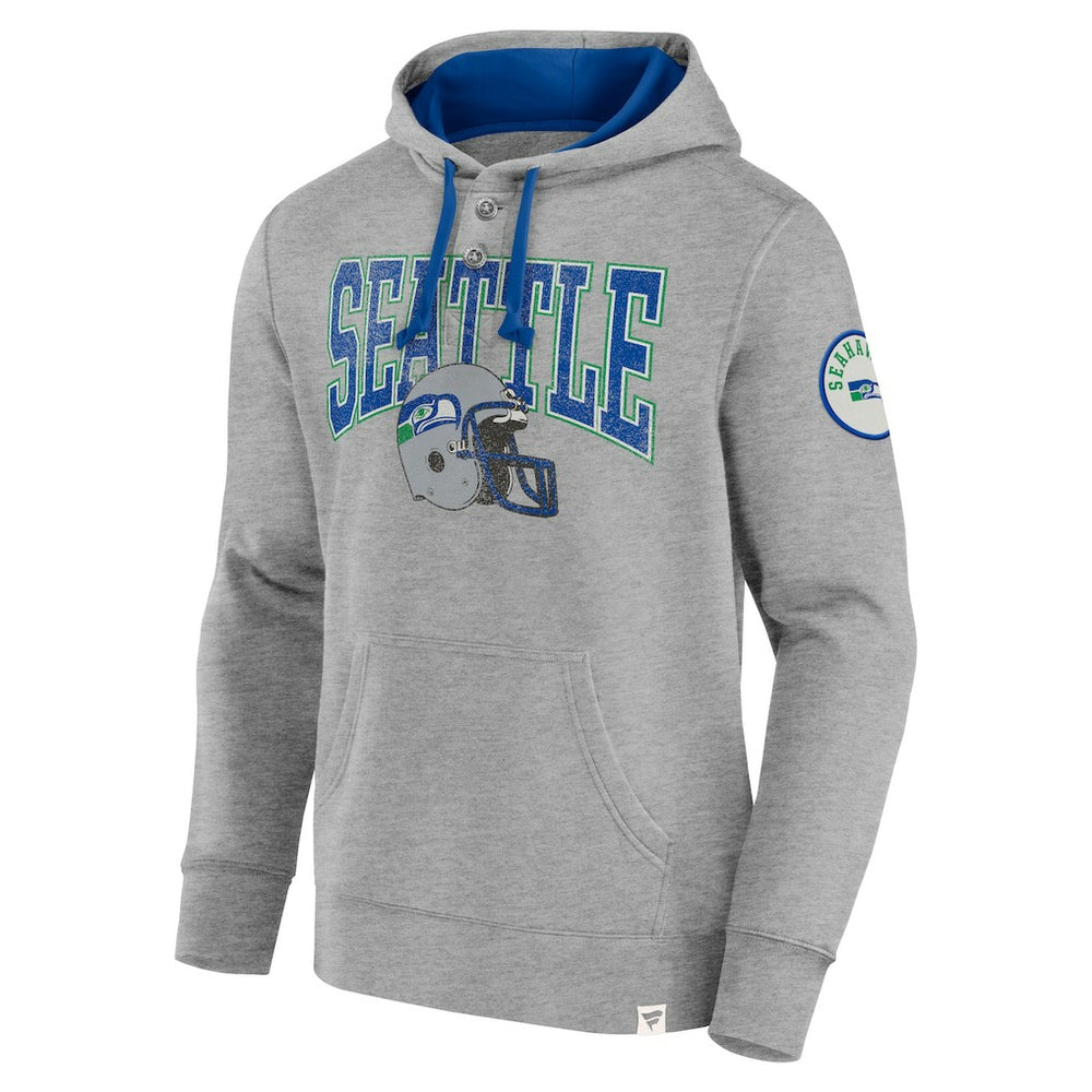 Seattle Seahawks Label Maker Pullover Hoodie Heather Gray - Fanatics