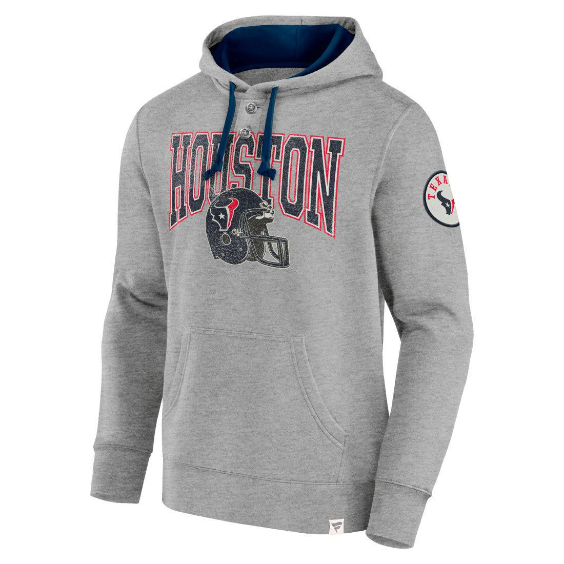 Houston Texans Label Maker Pullover Hoodie Heather Gray - Fanatics