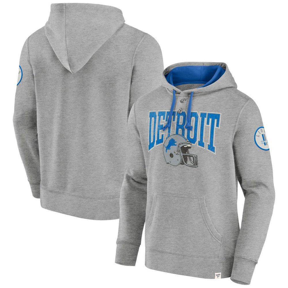 Detroit Lions Label Maker Pullover Hoodie Blue - Fanatics