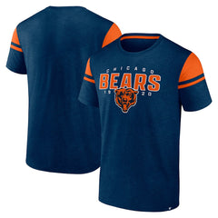 Chicago Bears Old School Play Slub T-Shirt Navy - Fanatics