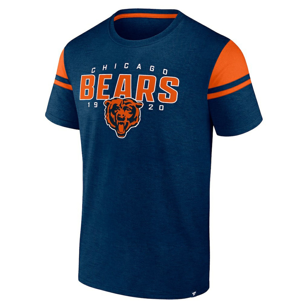 Chicago Bears Old School Play Slub T-Shirt Navy - Fanatics