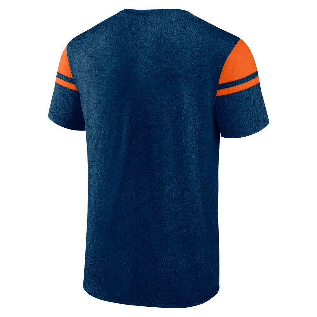 Chicago Bears Old School Play Slub T-Shirt Navy - Fanatics