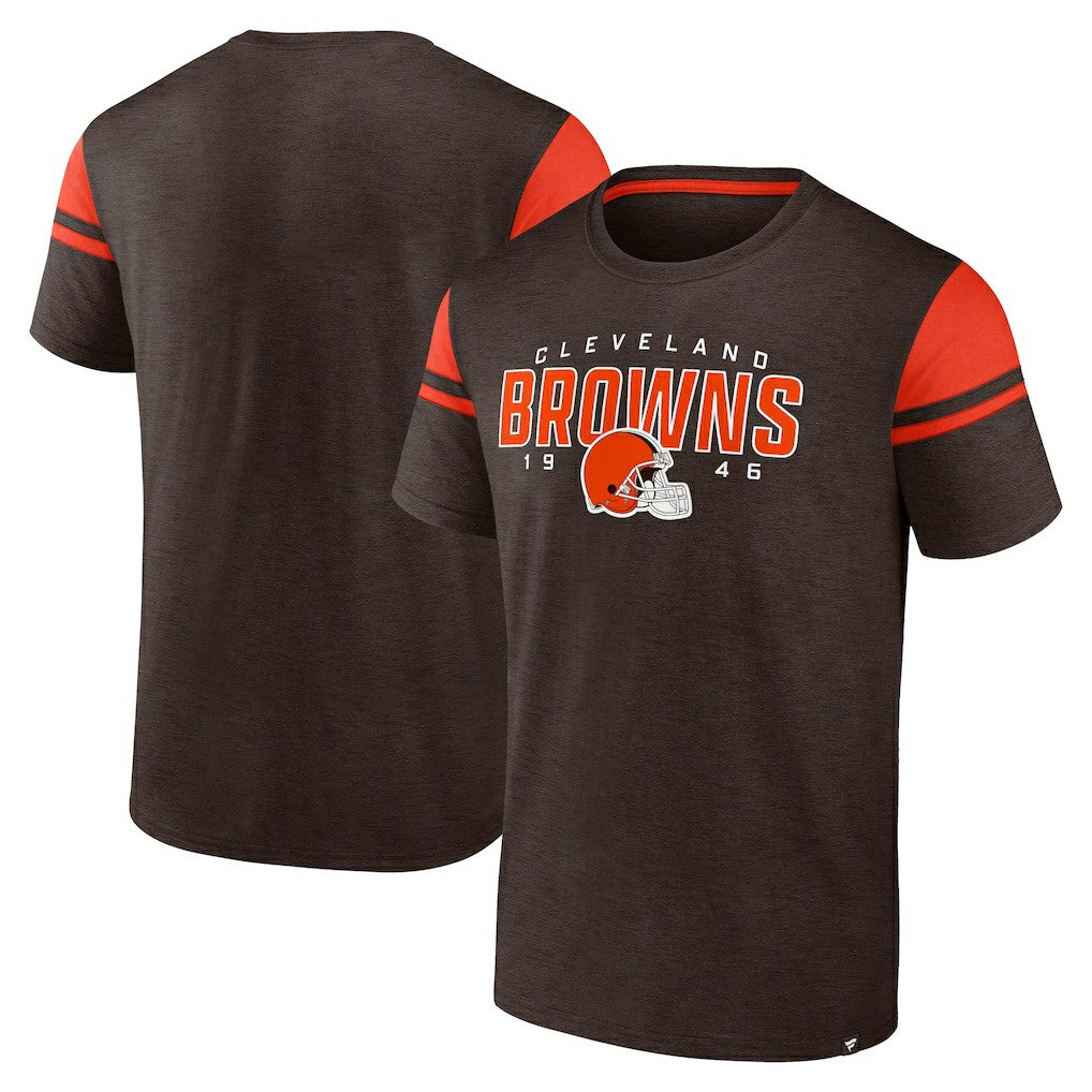 Cleveland Browns Old School Play Slub T-Shirt Brown - Fanatics