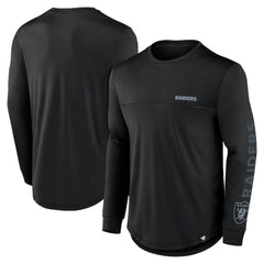 Las Vegas Raiders Blackout Long Sleeve T-Shirt Black - Fanatics