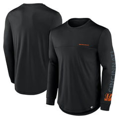 Cincinnati Bengals Blackout Long Sleeve T-Shirt Black - Fanatics