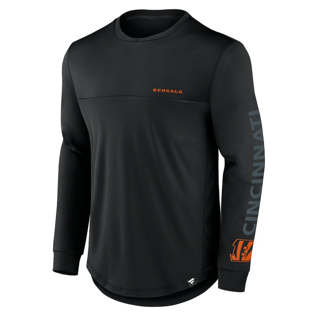 Cincinnati Bengals Blackout Long Sleeve T-Shirt Black - Fanatics