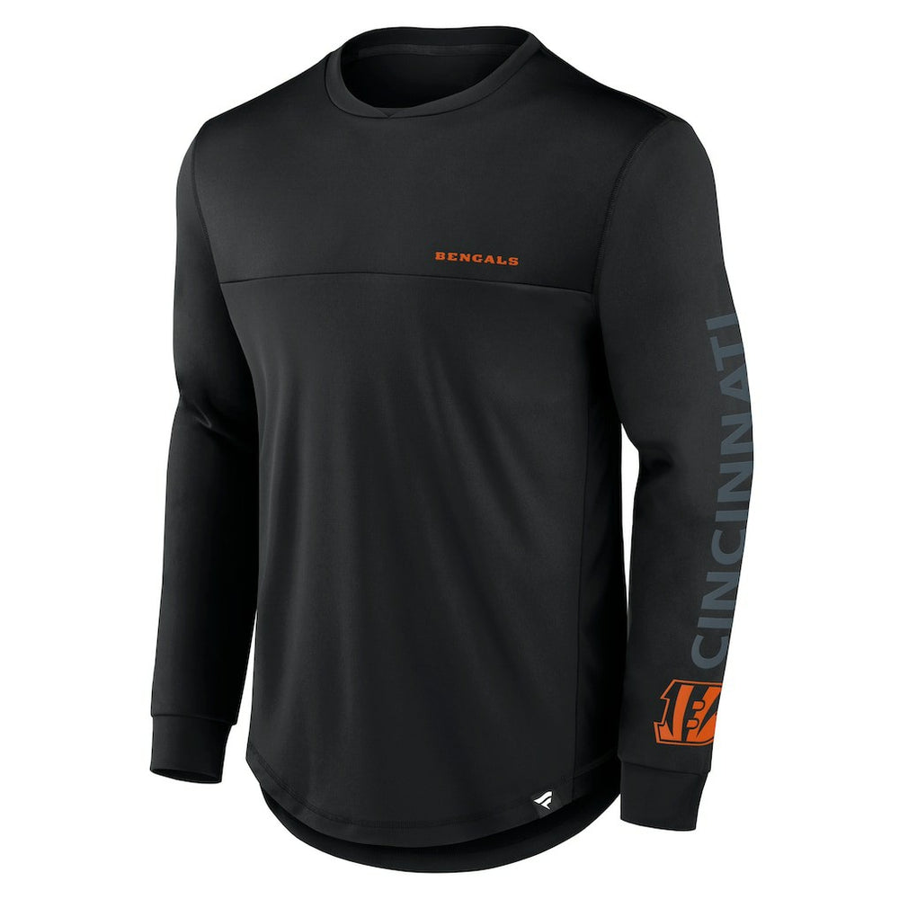 Cincinnati Bengals Blackout Long Sleeve T-Shirt Black - Fanatics