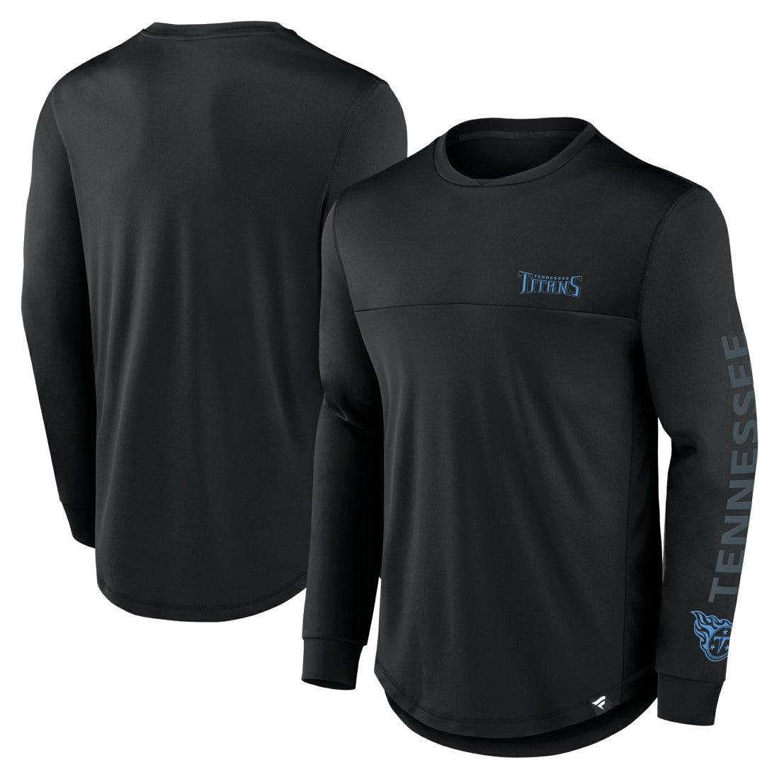 Tennessee Titans Blackout Long Sleeve T-Shirt Black - Fanatics