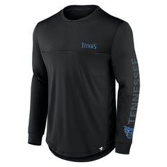 Tennessee Titans Blackout Long Sleeve T-Shirt Black - Fanatics