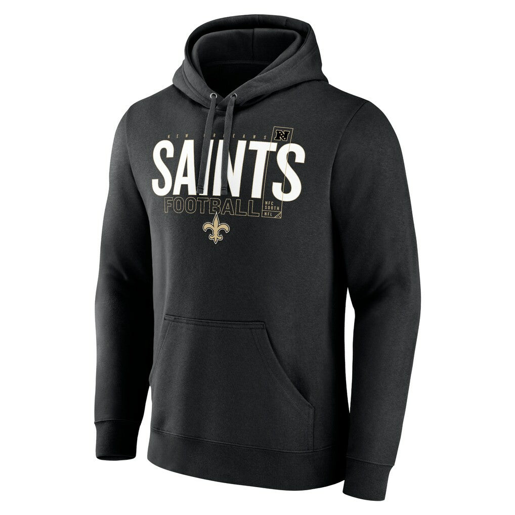New Orleans Saints Pylon Outline Pullover Hoodie Black - Fanatics