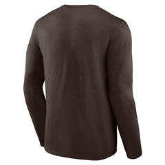Cleveland Browns Stat Sheet Long Sleeve T-Shirt Brown - Fanatics