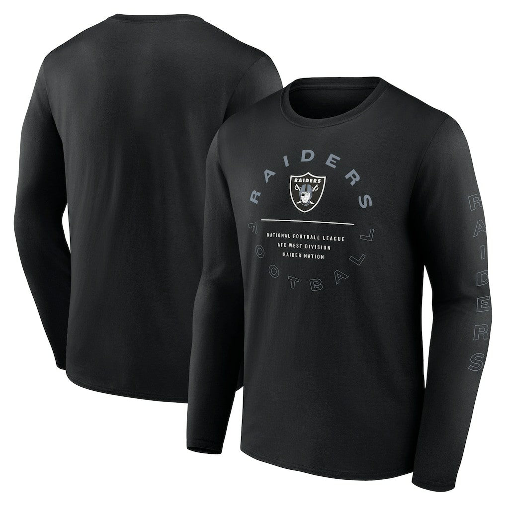Las Vegas Raiders Stat Sheet Long Sleeve T-Shirt Black - Fanatics