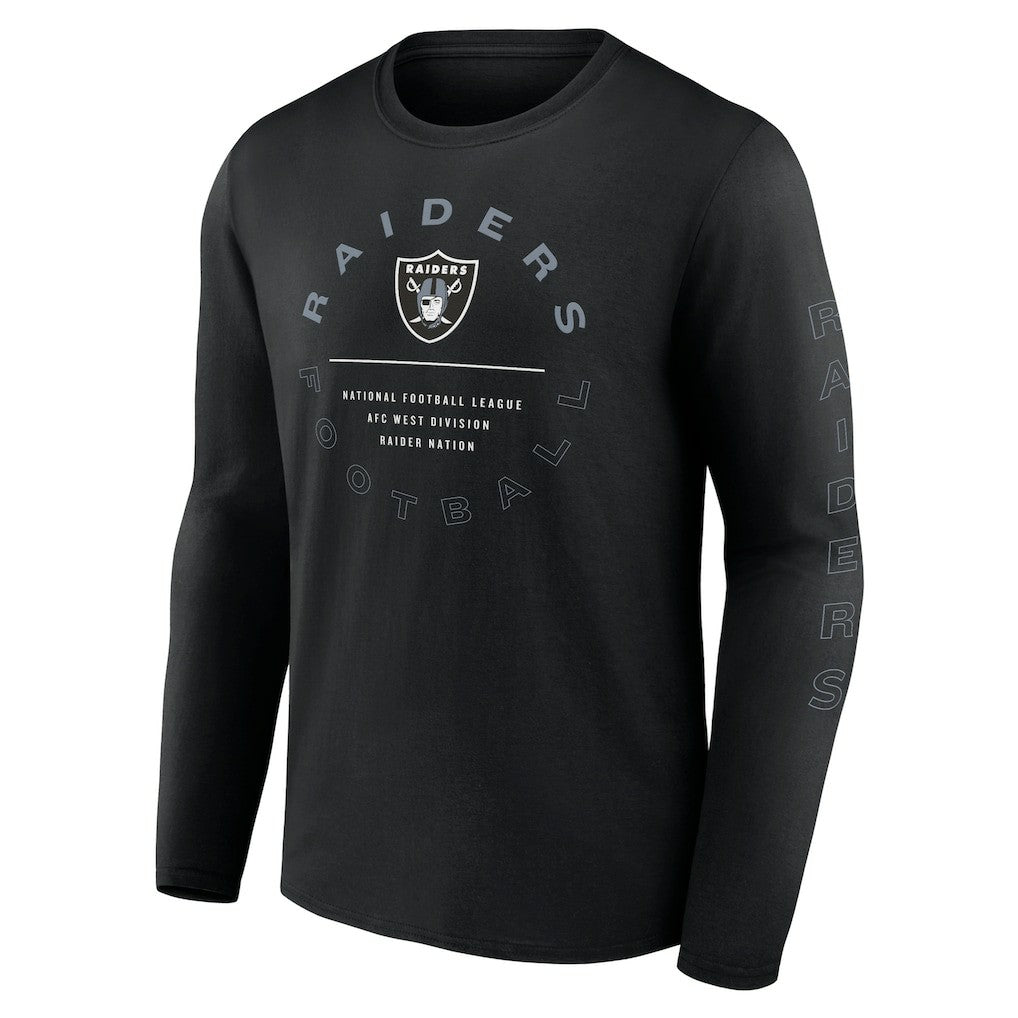 Las Vegas Raiders Stat Sheet Long Sleeve T-Shirt Black - Fanatics