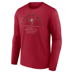 Tampa Bay Buccaneers Stat Sheet Long Sleeve T-Shirt Red - Fanatics