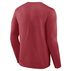 Arizona Cardinals Stat Sheet Long Sleeve T-Shirt Cardinal - Fanatics