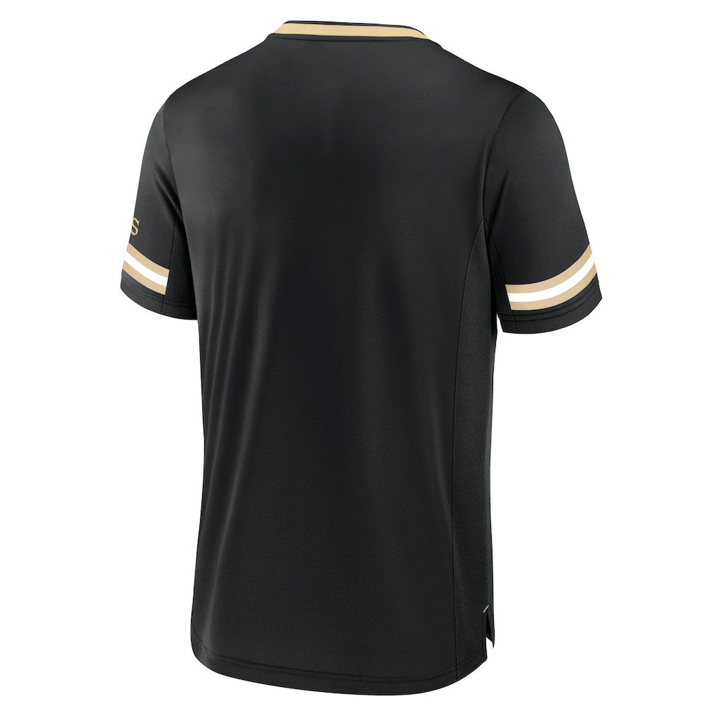 New Orleans Saints Stripe Stacking T-Shirt Black - Fanatics