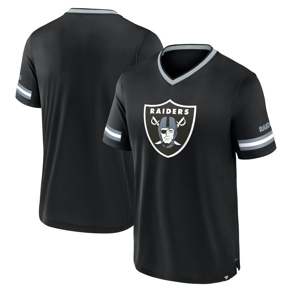 Las Vegas Raiders Stripe Stacking T-Shirt Black - Fanatics
