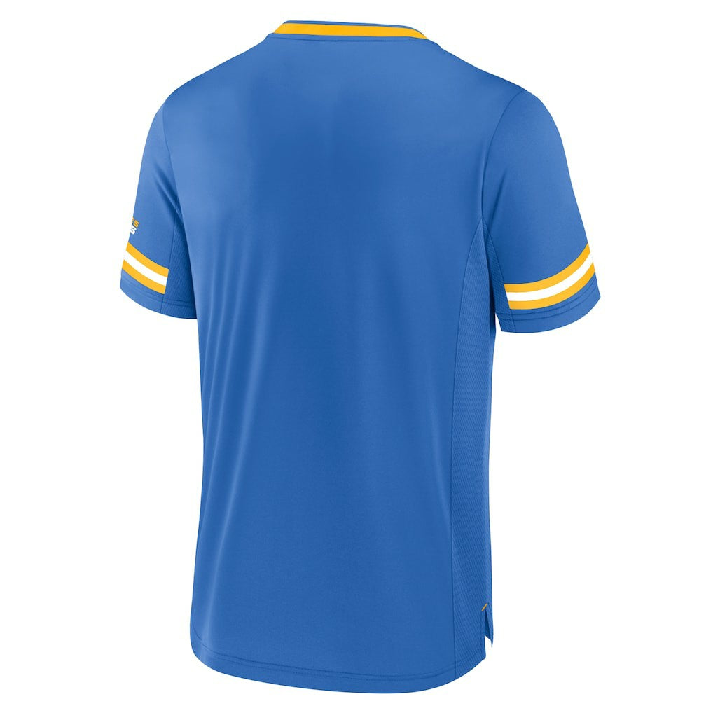 Los Angeles Chargers Stripe Stacking T-Shirt Powder Blue - Fanatics