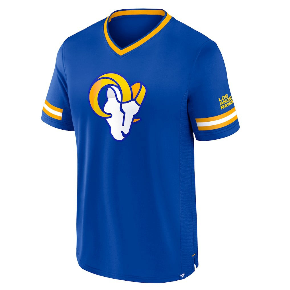 Los Angeles Rams Stripe Stacking T-Shirt Royal - Fanatics