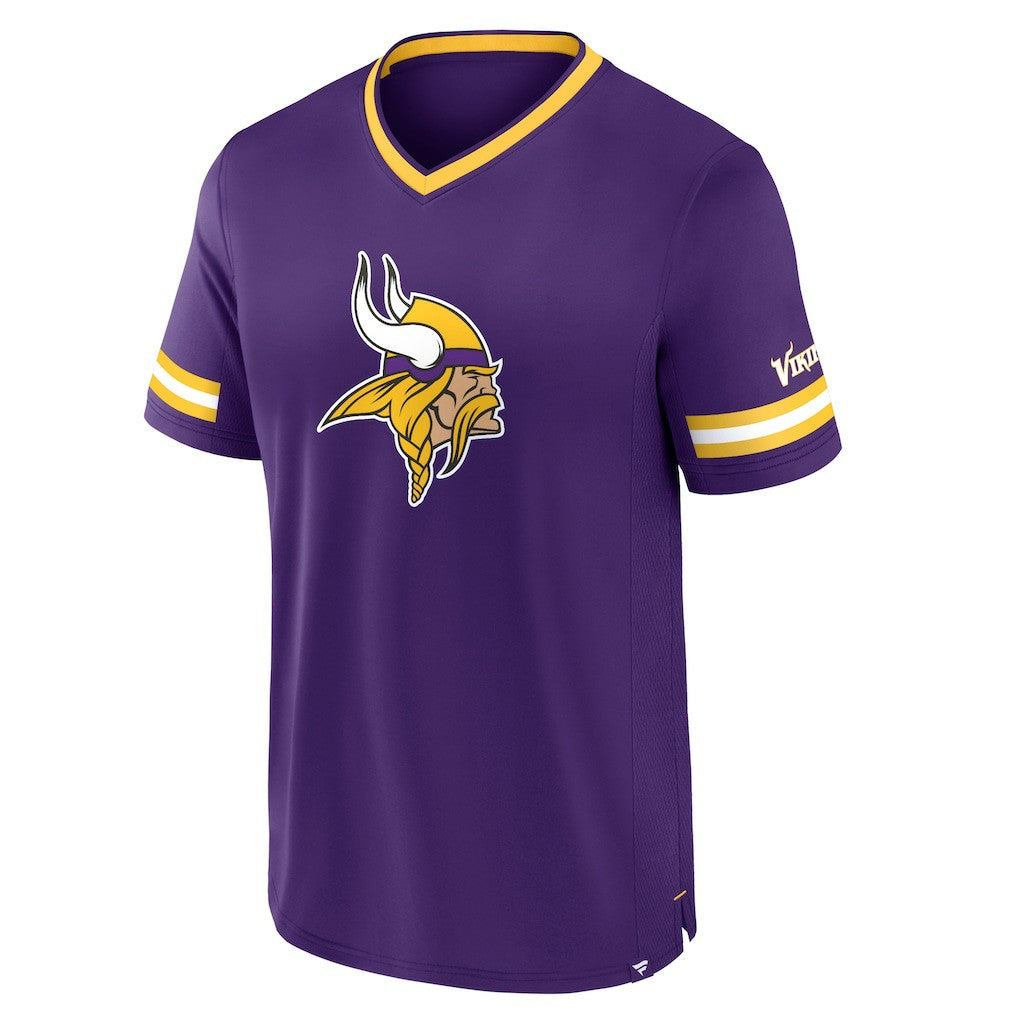 Minnesota Vikings Stripe Stacking T-Shirt Purple - Fanatics