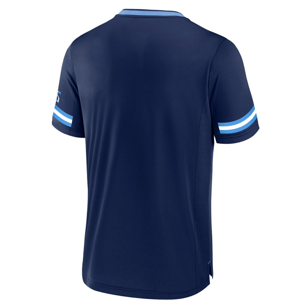 Tennessee Titans Stripe Stacking T-Shirt Navy - Fanatics