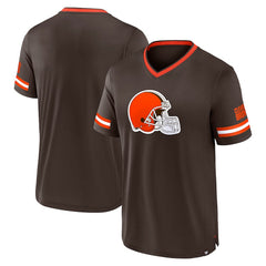 Cleveland Browns Stripe Stacking T-Shirt Brown - Fanatics