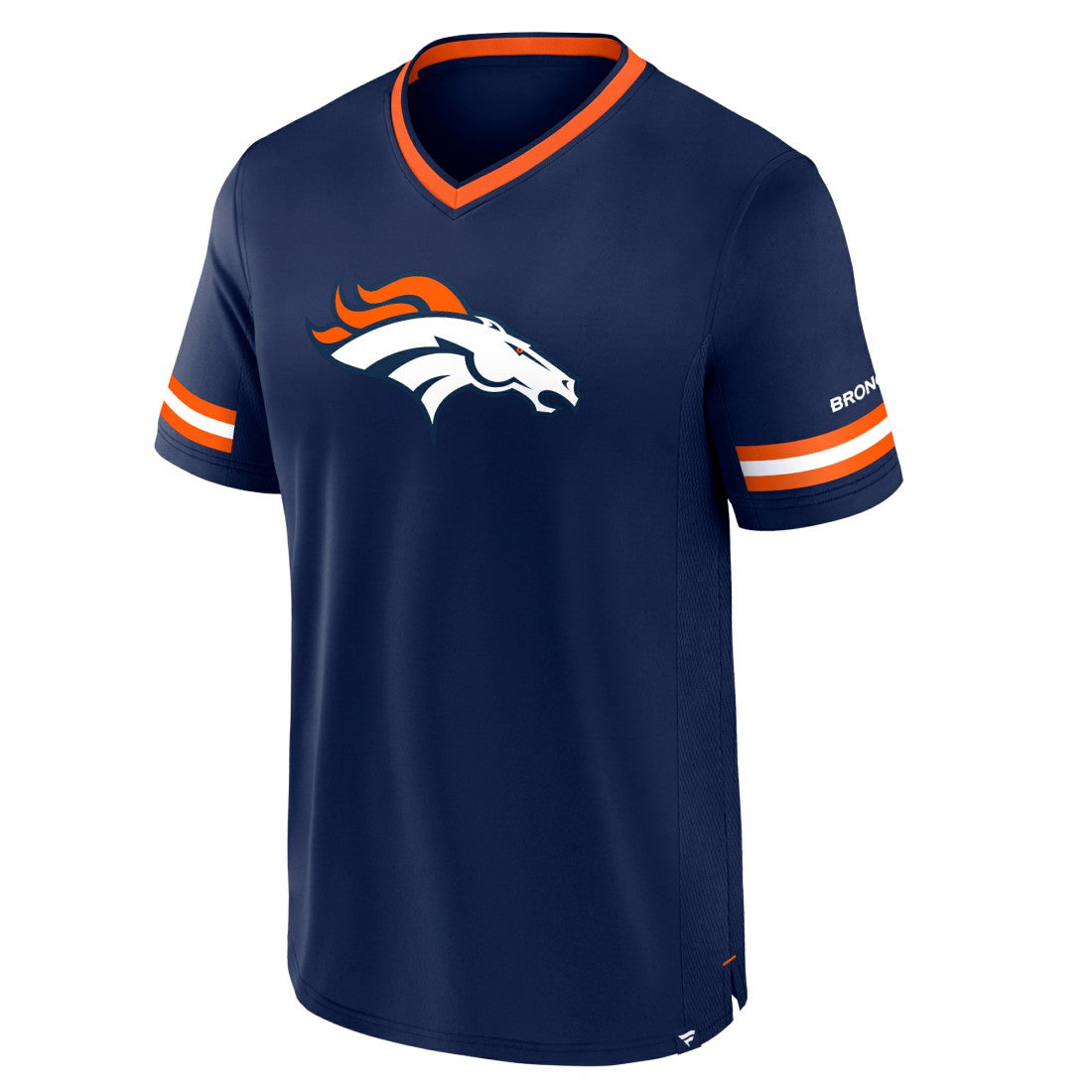 Denver Broncos Stripe Stacking T-Shirt Navy - Fanatics