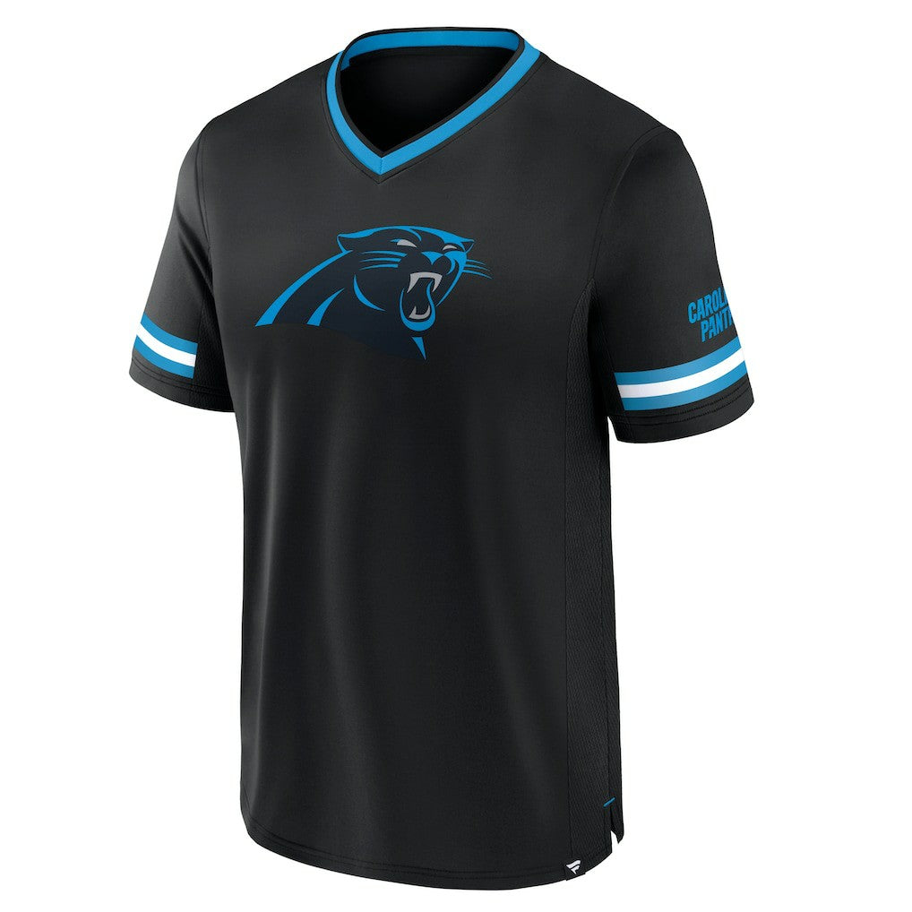 Carolina Panthers Stripe Stacking T-Shirt Black - Fanatics