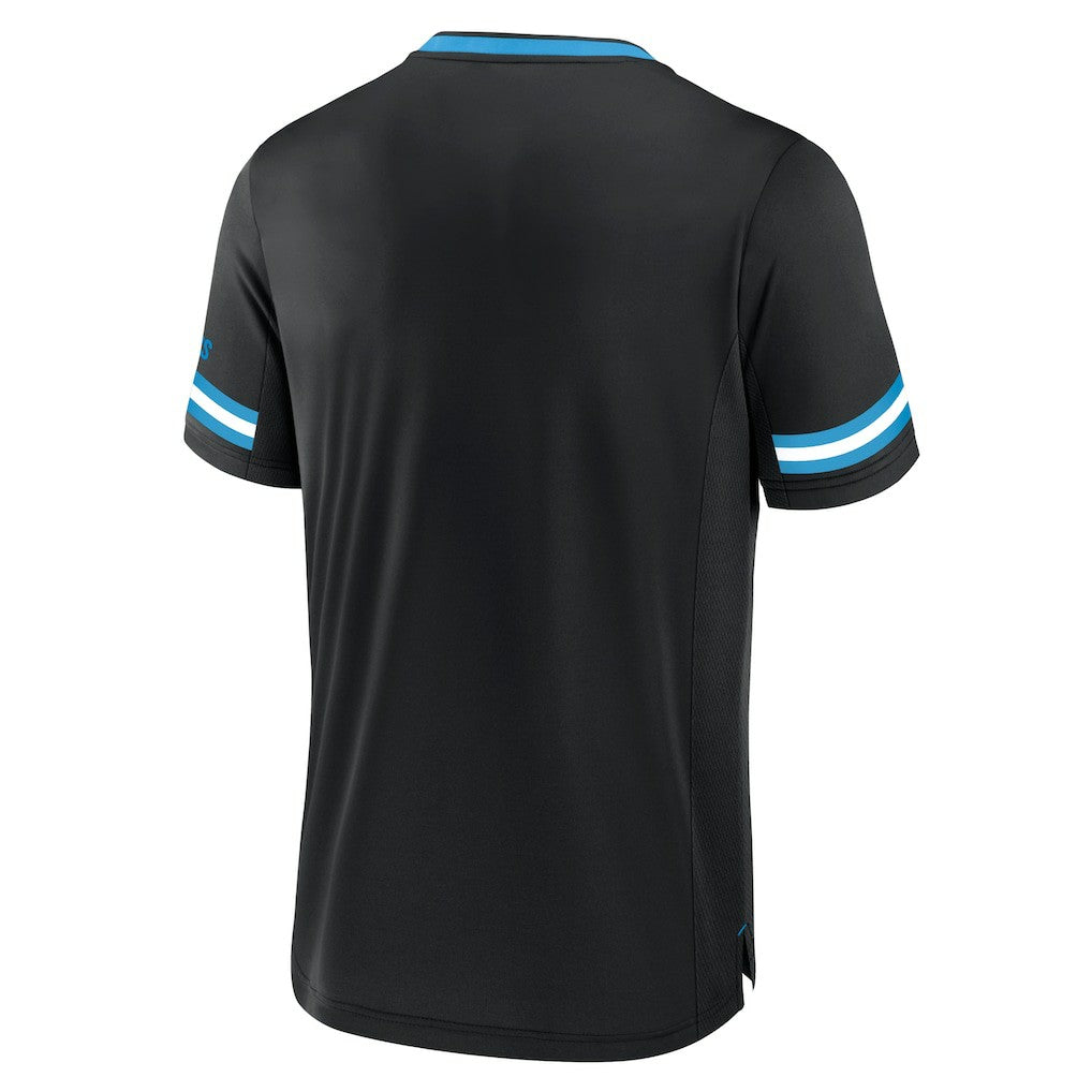 Carolina Panthers Stripe Stacking T-Shirt Black - Fanatics