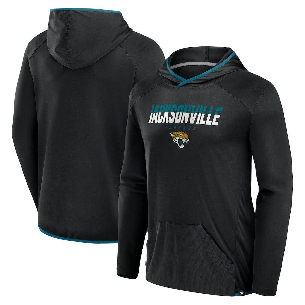 Jacksonville Jaguars Transitional Defender Hoodie Long Sleeve T-Shirt Black - Fanatics