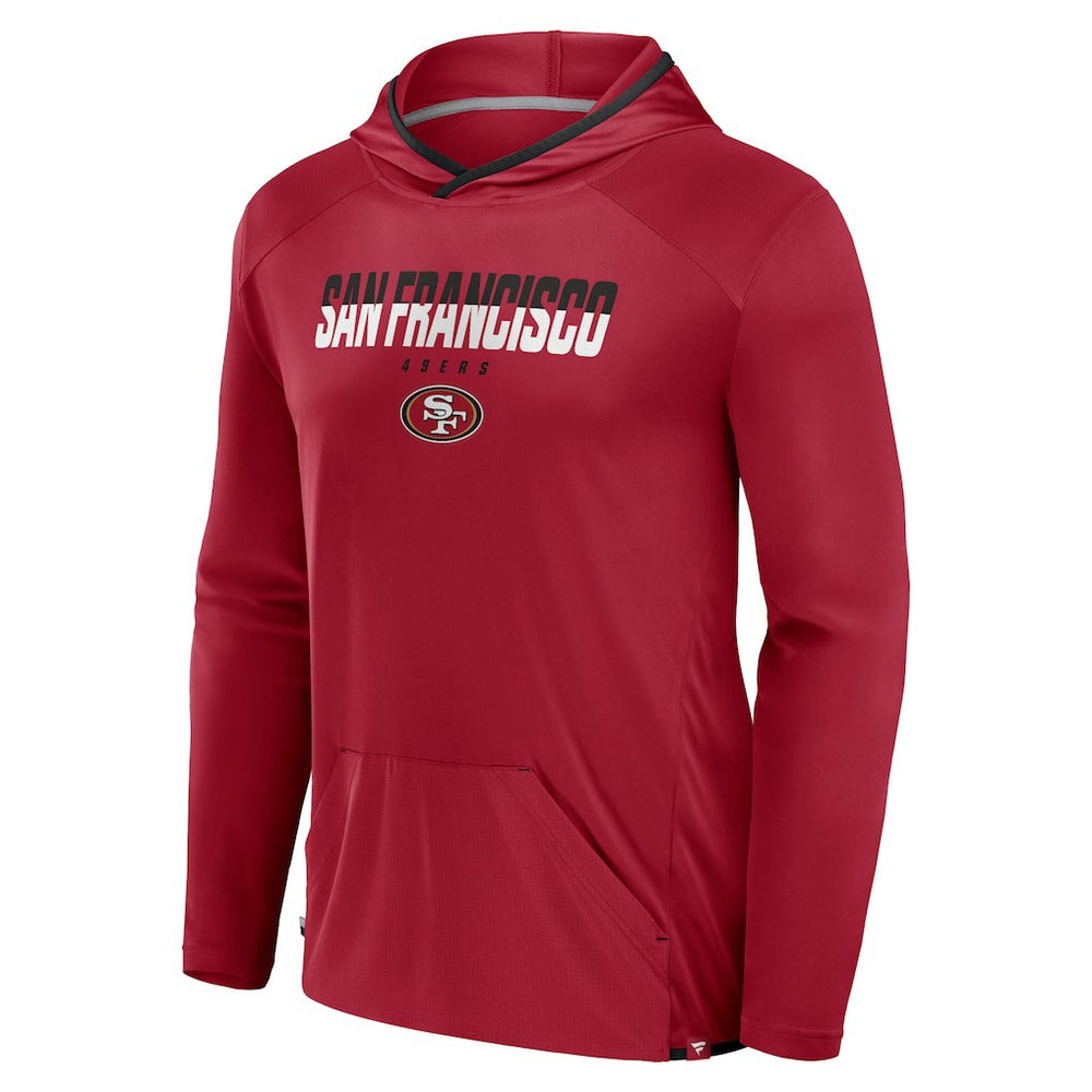 San Francisco 49ers Transitional Defender Hoodie Long Sleeve T-Shirt Scarlet - Fanatics