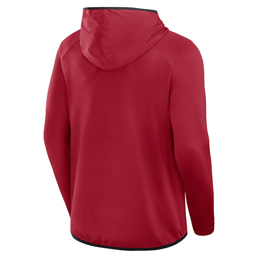 San Francisco 49ers Transitional Defender Hoodie Long Sleeve T-Shirt Scarlet - Fanatics