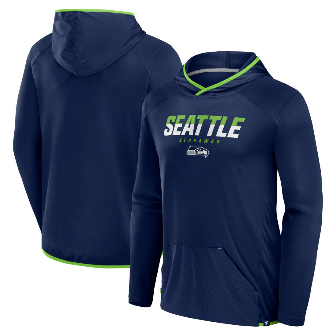 Seattle Seahawks Transitional Defender Hoodie Long Sleeve T-Shirt College Navy - Fanatics
