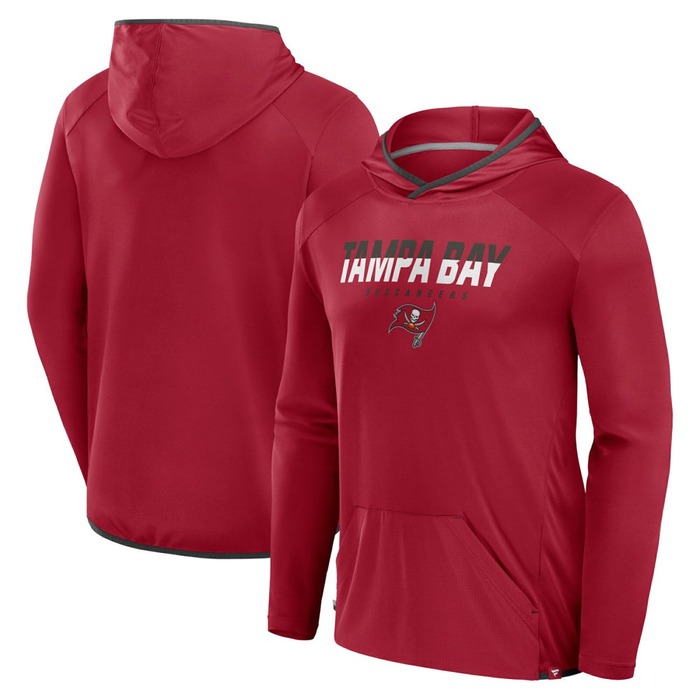 Tampa Bay Buccaneers Transitional Defender Hoodie Long Sleeve T-Shirt Red - Fanatics
