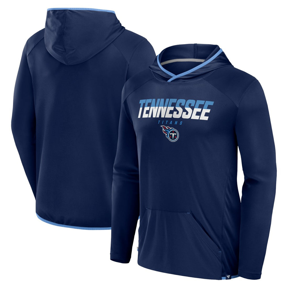 Tennessee Titans Transitional Defender Hoodie Long Sleeve T-Shirt Navy - Fanatics